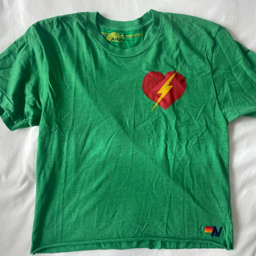 Aviator Nation Cropped T shirt